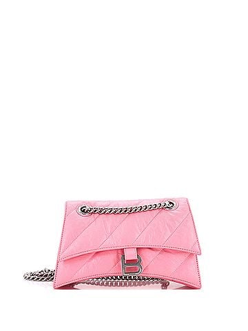 Balenciaga Crush Chain Flap Bag Quilted Crushed Calfskin Small (view 1)