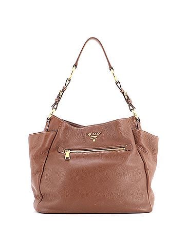 Prada Side Pocket Zip Hobo Vitello Daino Large (view 1)