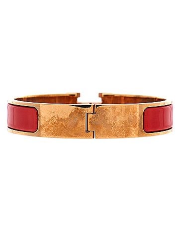 Hermès Clic H Bracelet Enamel Narrow (view 2)