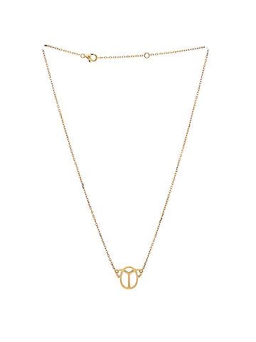 Cartier Scarab Pendant Necklace 18K Yelow Gold with 2 Diamonds (view 2)