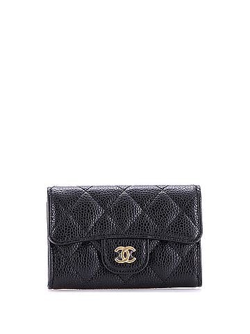 Chanel Classic Flap Card Holder Quilted Caviar (view 1)