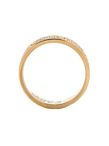Cartier Love Wedding Band Pave Diamonds Ring 18K Yellow Gold and Diamonds (view 2)