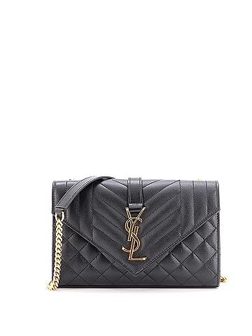 Saint Laurent Classic Monogram Envelope Satchel Mixed Matelasse Leather Small (view 1)
