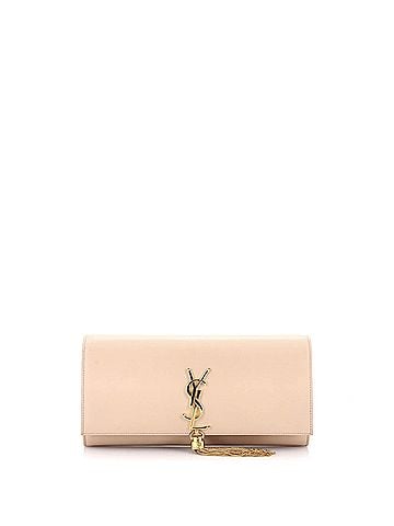 Saint Laurent Classic Monogram Tassel Clutch Leather Long (view 1)