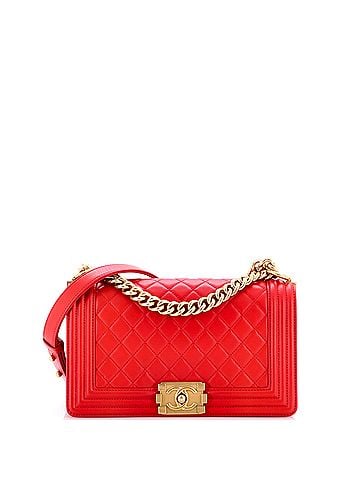 Chanel Boy Flap Bag Quilted Lambskin Old Medium (view 1)