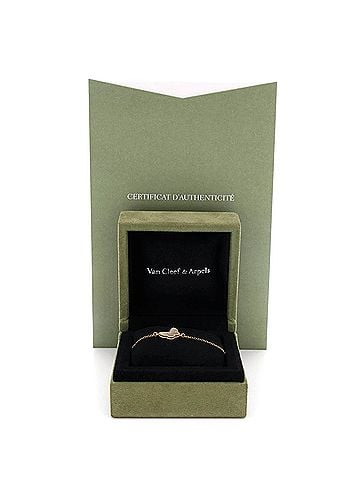 Van Cleef & Arpels Sweet Alhambra Butterfly Bracelet 18K Yellow Gold and Mother of Pearl (view 2)