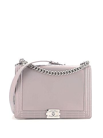 Chanel Reverso Boy Flap Bag Glazed Calfskin New Medium (view 1)