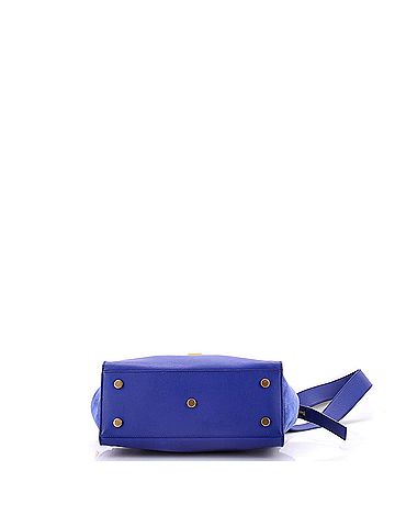 Saint Laurent Monogram Cabas Downtown Leather with Suede Baby (view 2)