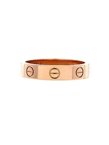 Cartier Love Wedding Band 1 Diamond Ring 18K Rose Gold with Diamond (view 1)