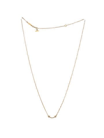 Tiffany & Co. T Smile Pendant Necklace 18K Yellow Gold with Diamonds Mini (view 2)