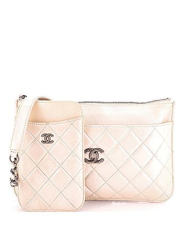 Chanel Multi Pochette Crossbody Bag Quilted Lambskin Medium (view 1)