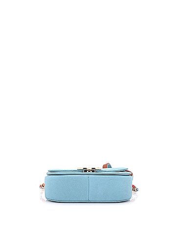 Chanel Thread Around Flap Bag Quilted Caviar Small (view 2)