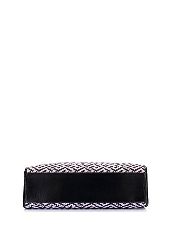 Versace Top Handle Tote La Greca Signature Coated Canvas Medium (view 2)
