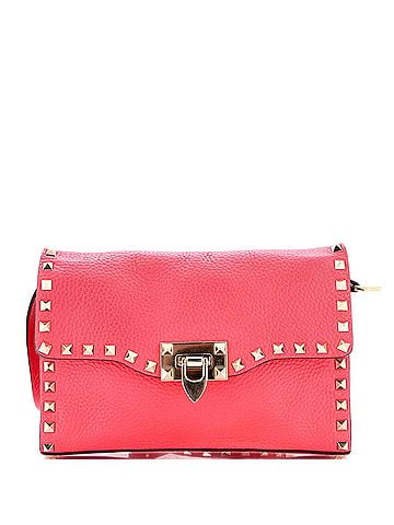 Valentino Garavani Rockstud Flip Lock Flap Bag Leather Medium (view 1)