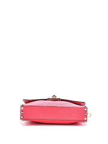 Valentino Garavani Rockstud Flip Lock Flap Bag Leather Medium (view 2)