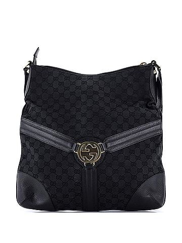 Gucci Reins Zip Messenger GG Canvas with Leather Large (view 1)
