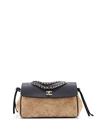 Chanel Urban Essential Shoulder Bag Quilted Suede and Lambskin Small (view 1)