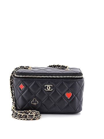 Chanel Coco Casino Vanity Case with Chain Quilted Lambskin Small (view 1)
