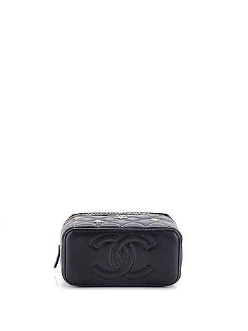 Chanel Coco Casino Vanity Case with Chain Quilted Lambskin Small (view 2)