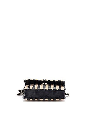 Chanel CC Flap Chain Belt Bag Striped Raffia and Jute (view 2)