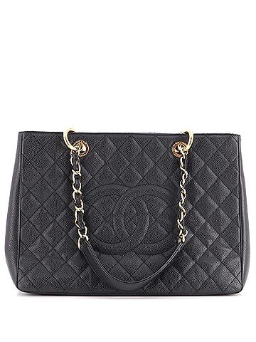 Chanel Grand Shopping Tote Quilted Caviar (view 1)
