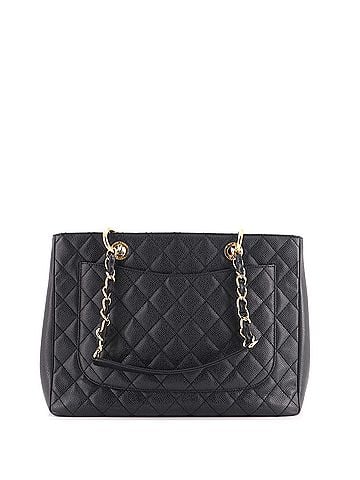 Chanel Grand Shopping Tote Quilted Caviar (view 2)