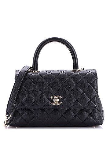 Chanel Coco Top Handle Bag Quilted Caviar Mini (view 1)