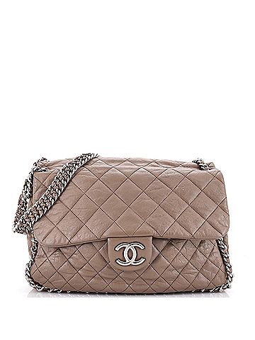 Chanel Chain Around Flap Bag Quilted Leather Maxi (view 1)