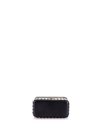 Chanel Classic Vanity Case with Chain Striped Raffia and Jute Small (view 2)