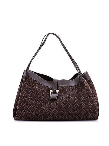 Salvatore Ferragamo Gancini Shoulder Tote Bag Gancini Jacquard Medium (view 1)