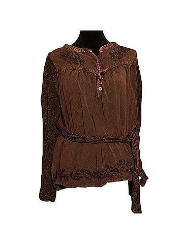 The Pyramid Collection Long Sleeve Blouse (view 1)