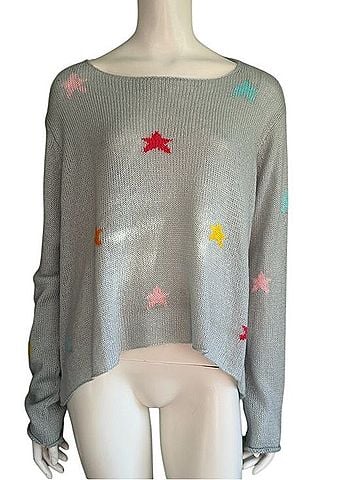 Wooden Ships Mixed Stars Crew Pullover Sweater (view 1)