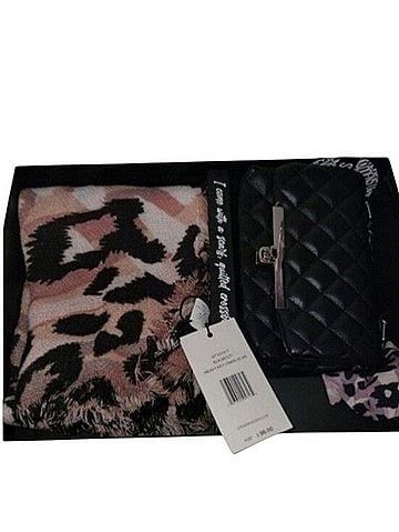 Steve Madden Quilted Crossbody Bag Scarf Gift Set Crossbody Bag (view 2)