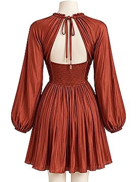 Anthropologie Shirred cutout mini dress Cocktail Dress (view 2)