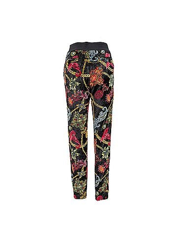 Versace Versace Floral Baroque Velvet Trousers - '10s (view 2)