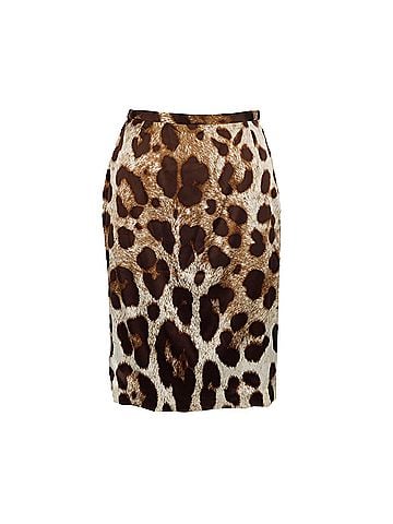 Dolce & Gabbana Dolce &amp; Gabbana Leopard Print Skirt - '10s (view 1)
