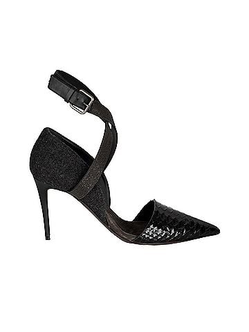 Brunello Cucinelli Brunello Cucinelli Monili Beaded Ankle Strap Python Leather Pumps - '10s (view 1)