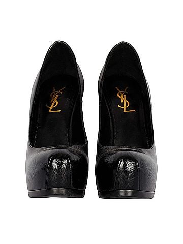 Saint Laurent Saint Laurent Black Leather Pumps - '20s (view 2)