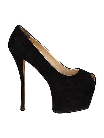 Giuseppe Zanotti Black Suede Platform High Heel Shoes - '20s (view 1)