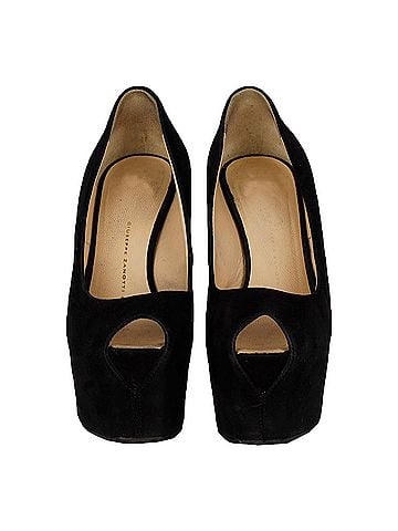 Giuseppe Zanotti Black Suede Platform High Heel Shoes - '20s (view 2)