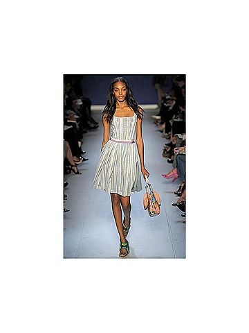 Moschino Moschino Cheap and Chic Jacquard and Lace Dress - '00s (view 2)