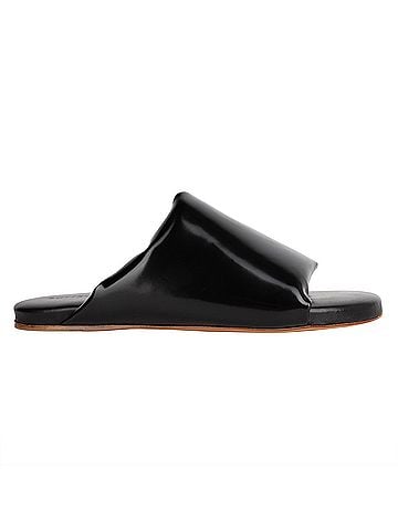 Bottega Veneta Bottega Veneta Cushion Slides Black (view 1)