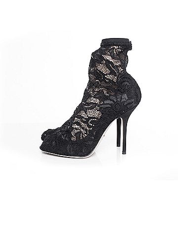 Dolce & Gabbana Dolce &amp; Gabbana Stretch lace sock ankle boots. (view 2)
