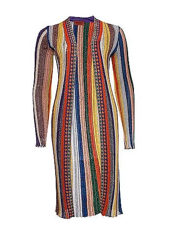 Missoni Missoni striped lurex cardigan. (view 1)