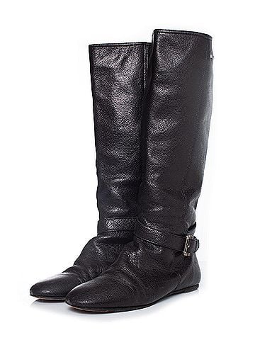 Burberry Burberry Brown leather horse riding boots (view 1)