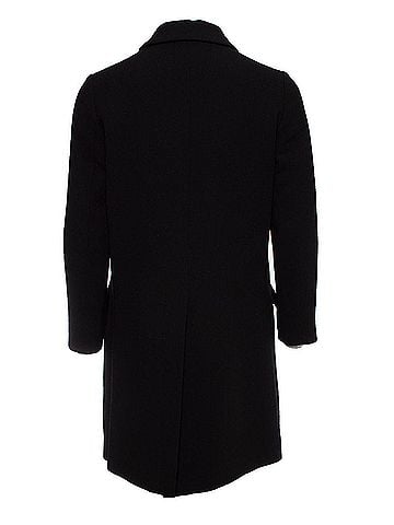 Miu Miu Miu Miu Black wool coat with ruffles (view 2)