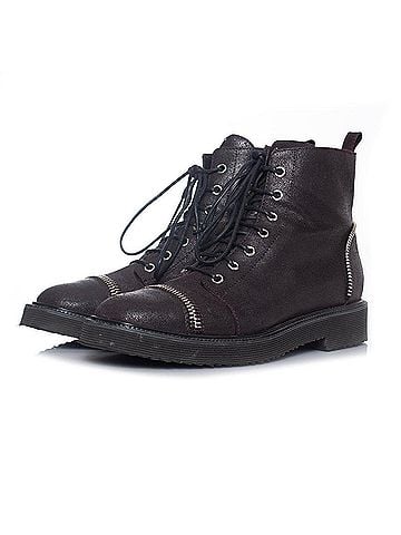 Giuseppe Zanotti Giuseppe Zanotti Zipper lace up biker boots (view 1)