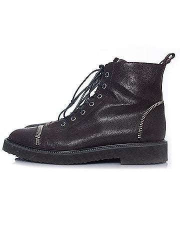 Giuseppe Zanotti Giuseppe Zanotti Zipper lace up biker boots (view 2)