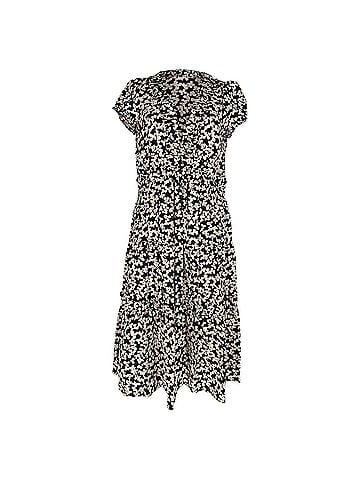 Marc Jacobs Marc Jacobs Floral-Print Midi Tiered Dress in Multicolor Silk (view 1)