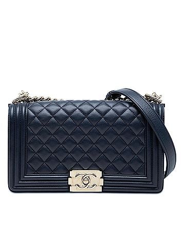 Chanel Old Medium Quilted Lambskin Boy Flap (view 1)